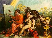 Dosso Dossi Jupiter, Mercury and Virtue France oil painting reproduction
